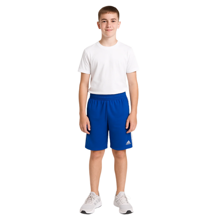 Adidas Big Boys - Classic Mesh Short Light Blue (Extra Large)