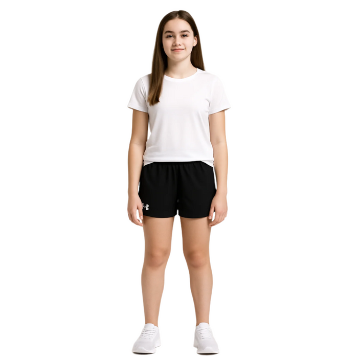 Under Armour Big Girls - Fly By Black Shorts