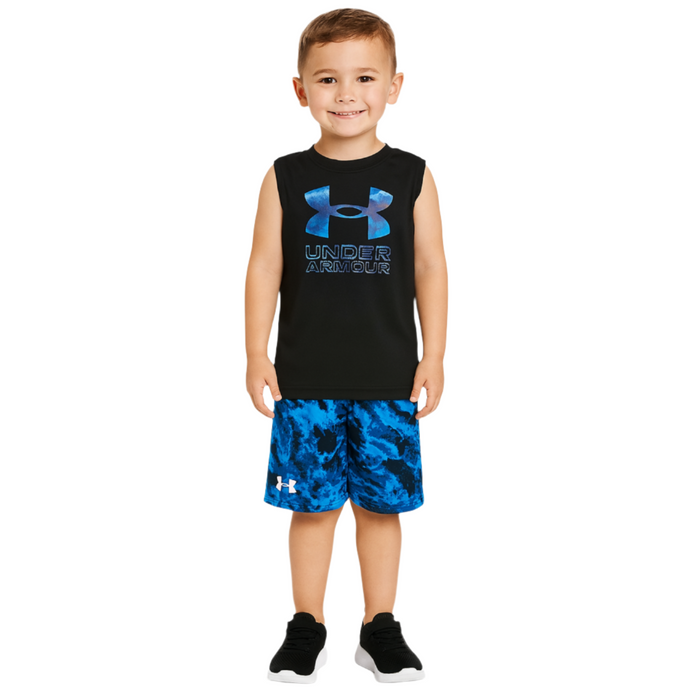 Under Armour - Toddler and Little Boys Sleeveless with Shorts set