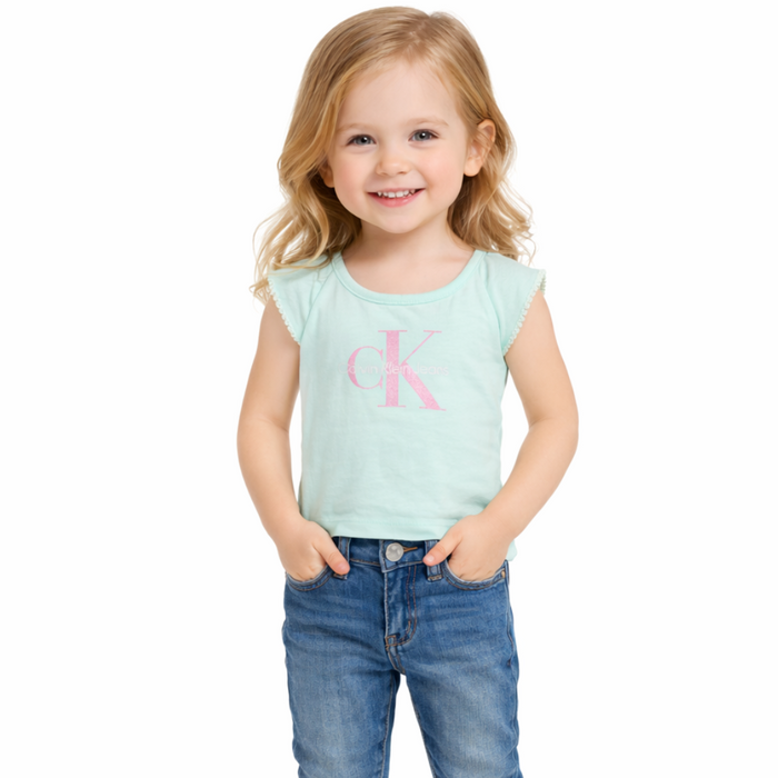 Calvin Klein - Toddler Girls Sleeveless Tank Top Moss Green (3)
