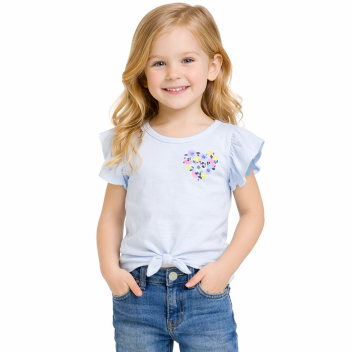 Epic Threads - Little Girls Sprouting Flower Heart Shape Print T-Shirt Blue Topaz (4)