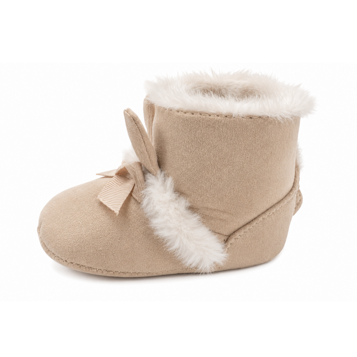 Mayoral - Newborn Girls Fur Lined Boots