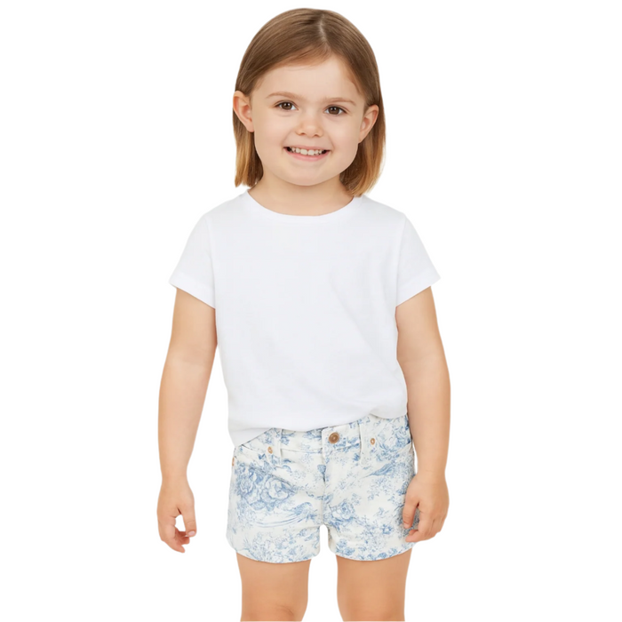 Polo Ralph Lauren - Little Girls Floral Demin Shorts (4-5)