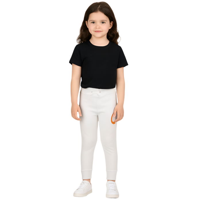 Calvin Klein Performance Big Girls - White With CK Performance Logo Pants