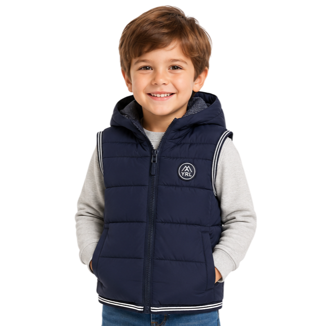 Mayoral - Little Boys Sleeveless Hooded Puffer Jacket Vest