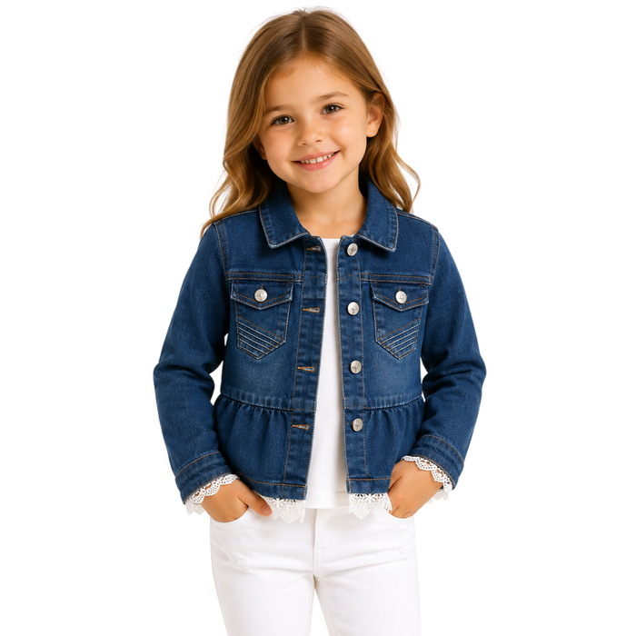Mayoral - Little Girls Denim Jacket