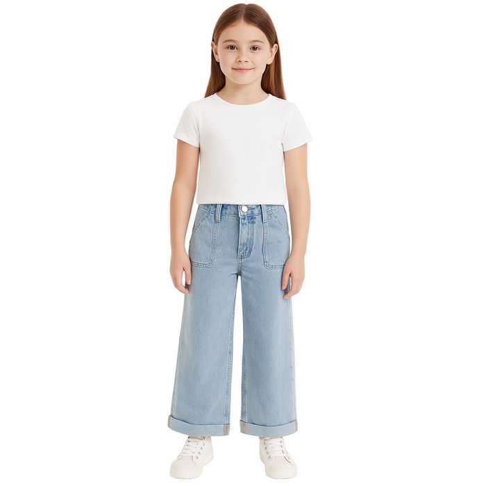 Epic Threads - Big Girls Barnet Wide-Leg Jean Barnet Wash (12) need photo