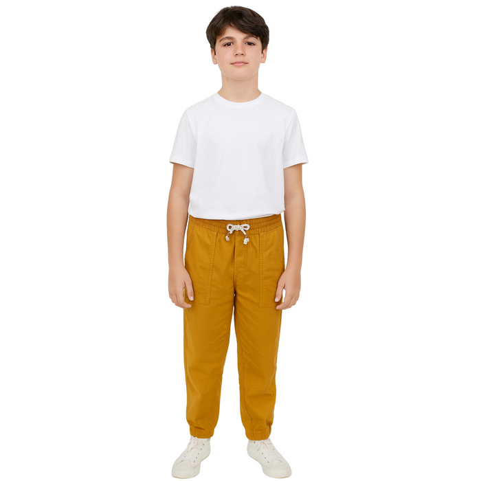 Epic Threads - Big Boys Twill Jogger Pants English Mustard