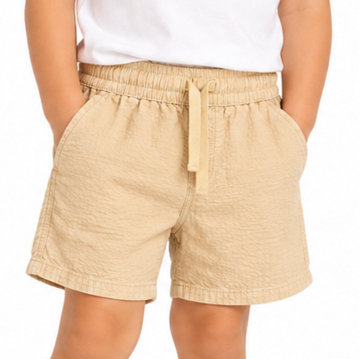 Mini V by Very Toddler Boys Textured Drawstring Shorts