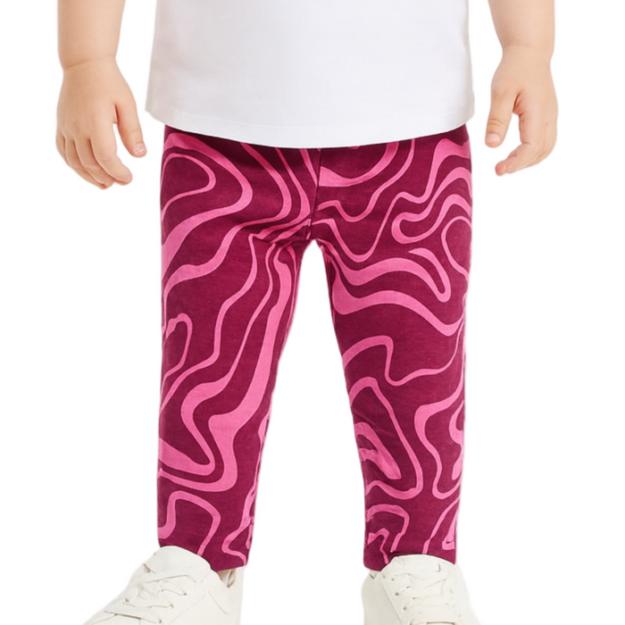 Epic Threads - Toddler Girls Swirl-Print Leggings Magenta Purple (2)