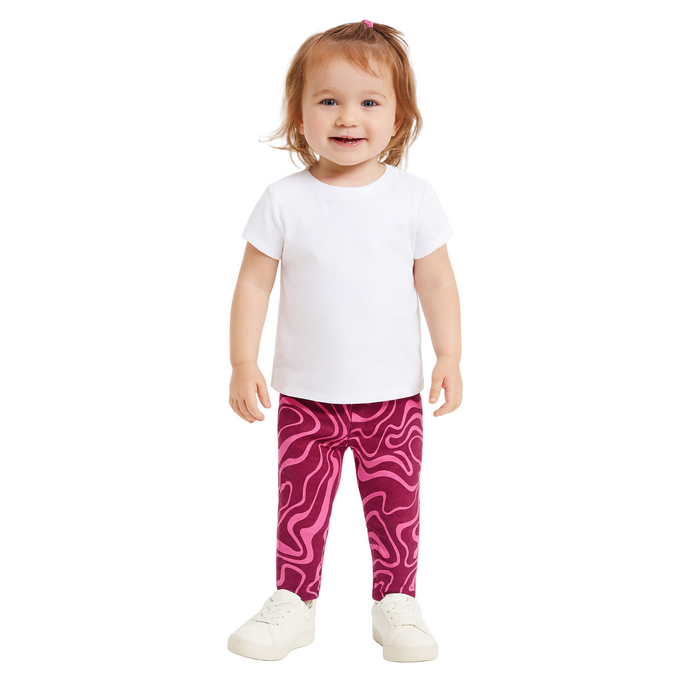 Epic Threads - Toddler Girls Swirl-Print Leggings Magenta Purple (2)