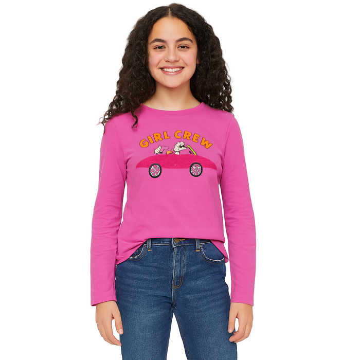 Epic Threads - Big Girls Long-Sleeve Shirt Pink Orchid