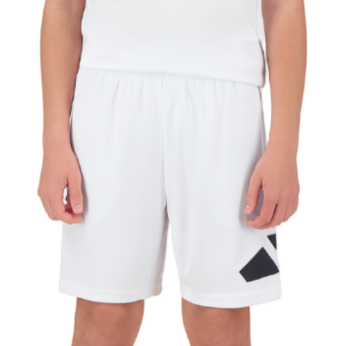 Adidas - Big Boys Aeroready Elastic-Waist Shorts White