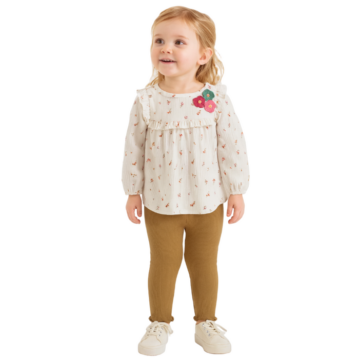 Kids Headquarters - Toddler Girls 2-Pc. Long Sleeves Top and Leggings (3)