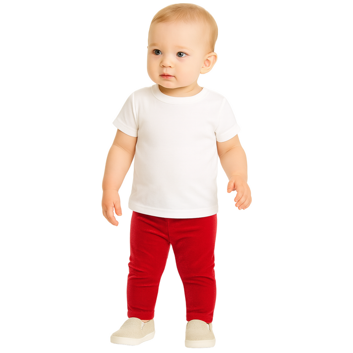 First Impressions - Baby Girls Velour Leggings Emboldened (3M-6M)