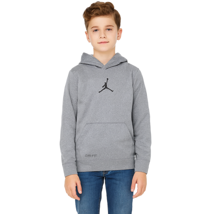 Jordan - Big Boys Thermal Pullover Hoodie Jacket Carbon Heather Medium (10-12)