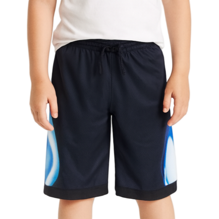 Jordan - Big Boys Air Heatmap Diamond Mesh Shorts Black Small (8-10)