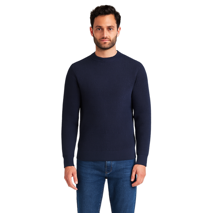 Jack & Jones - Men's Jack Knit Crew Neck Pullover Navy (Large)