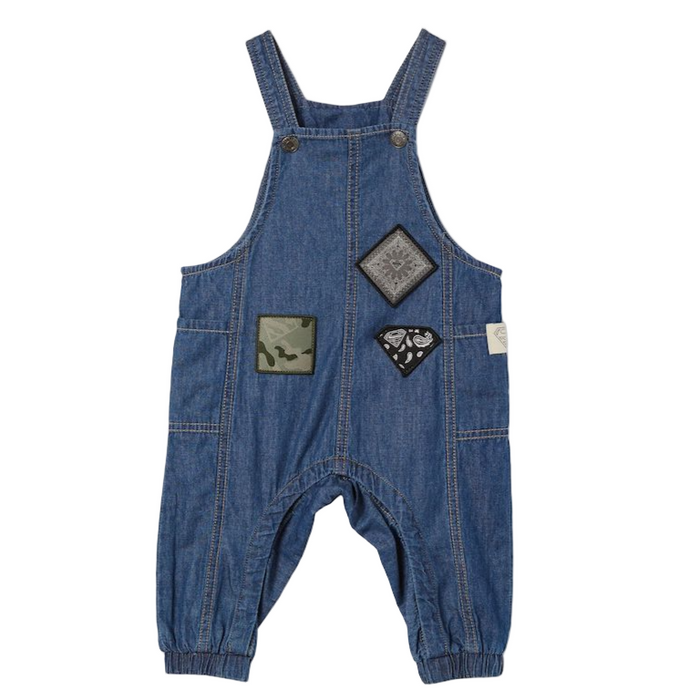 Cotton On - Baby Boys Superman Mid Blue Wash Romper