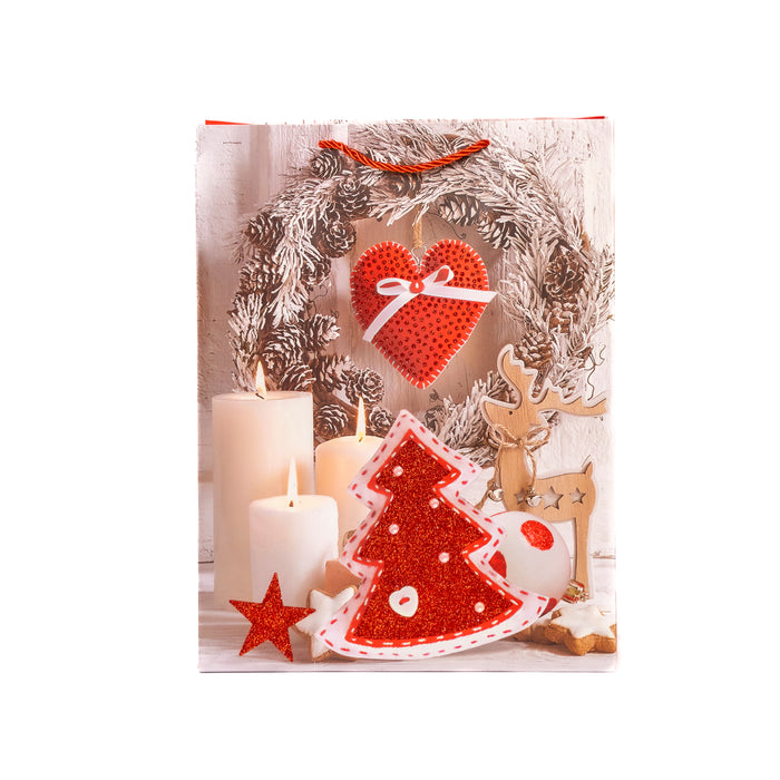 Large Gift Bags with Christmas Design