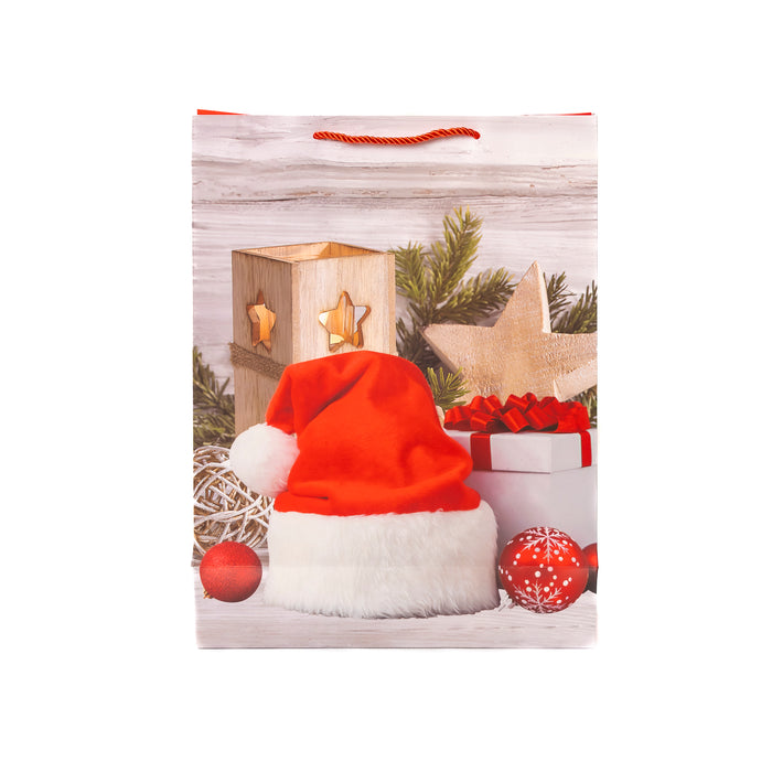 Large Gift Bags with Christmas Design