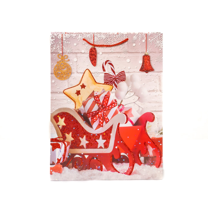 Large Gift Bags with Christmas Design