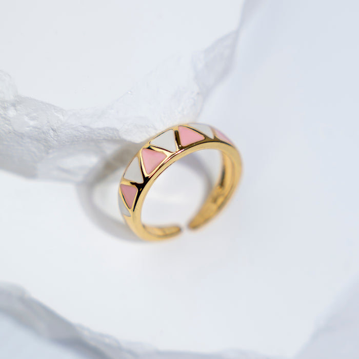 GOOD VIBES by SUM - Geometric Ring