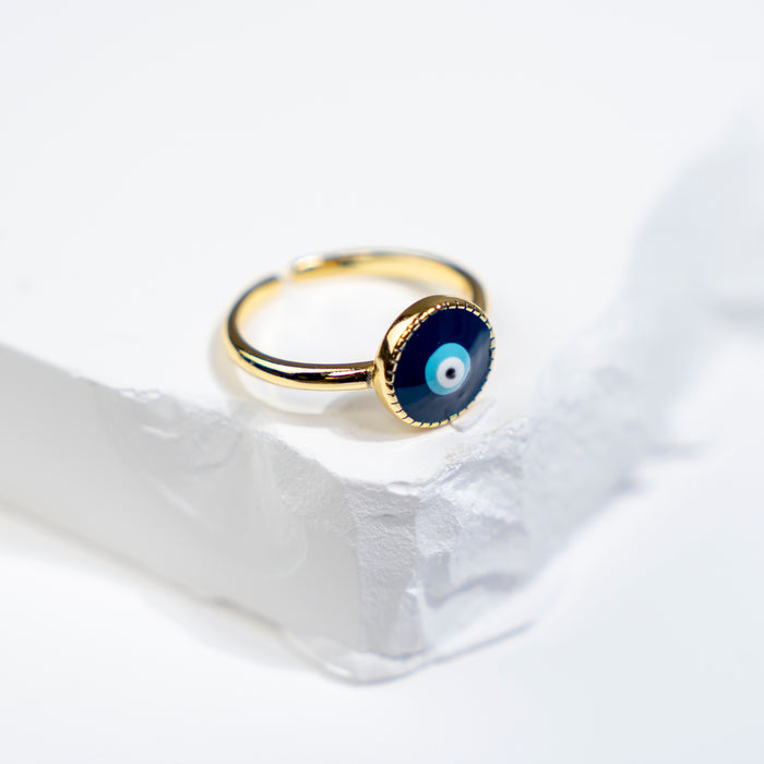 GOOD VIBES by SUM - Simple Evil Eye Ring