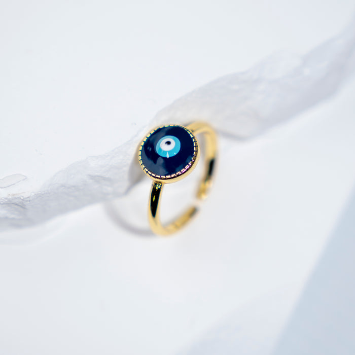 GOOD VIBES by SUM - Simple Evil Eye Ring