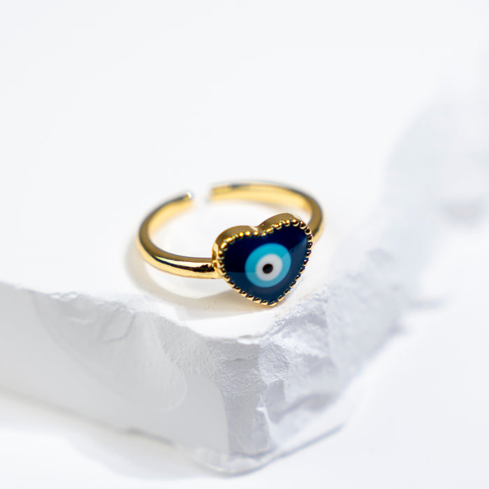 GOOD VIBES by SUM - Simple Evil Eye Ring