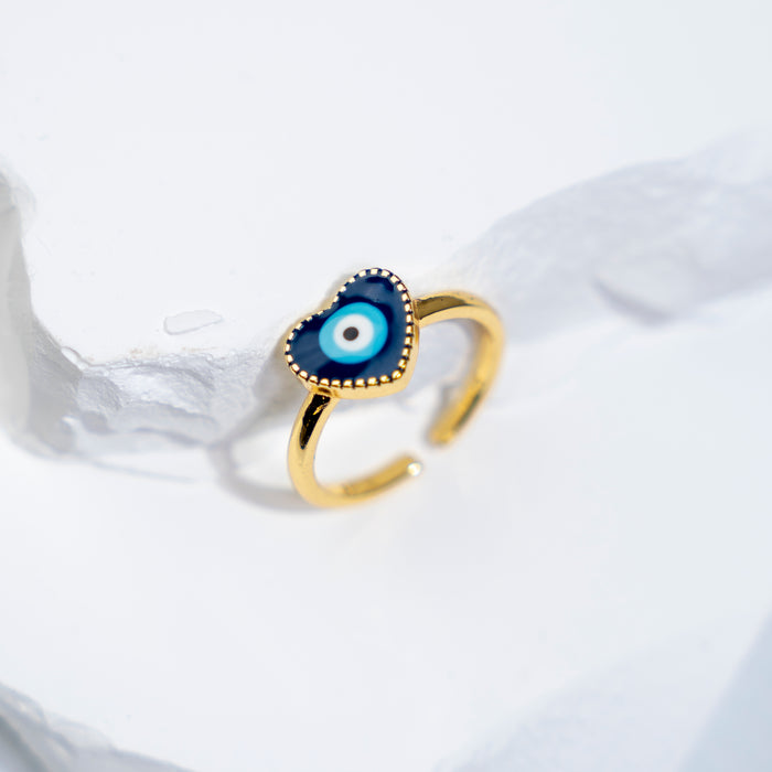 GOOD VIBES by SUM - Simple Evil Eye Ring