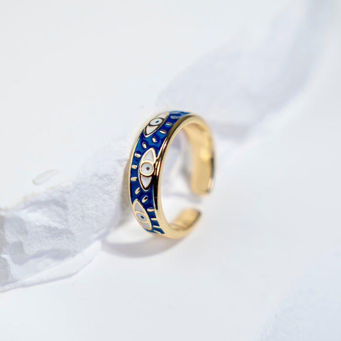 GOOD VIBES by SUM - Evil Eye Charm Ring