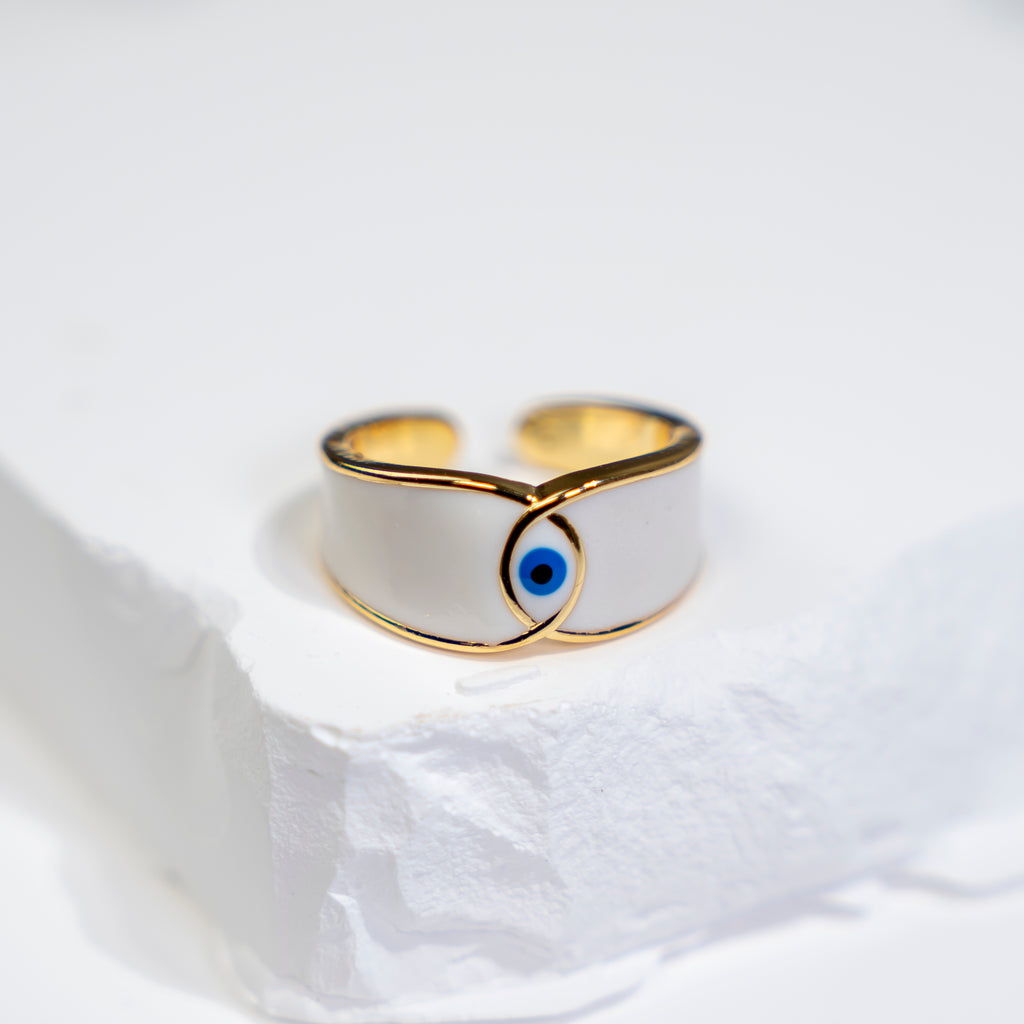 GOOD VIBES - Evil Eye Ring
