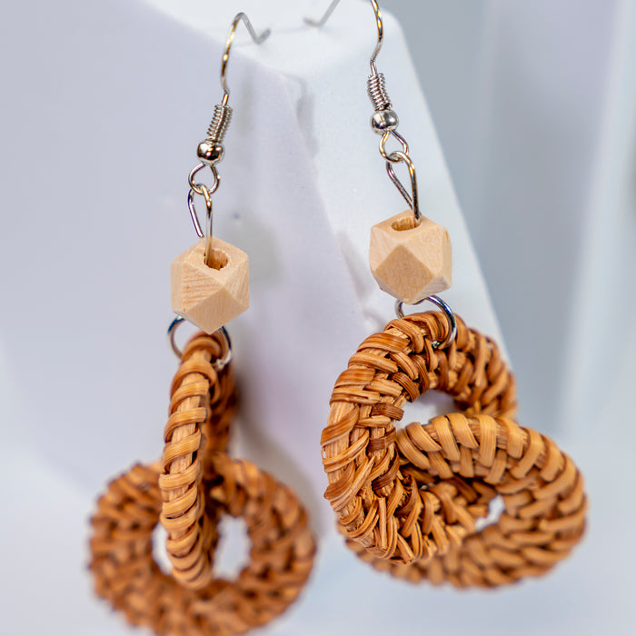 GOOD VIBES by SUM - Boho Rattan Earrings