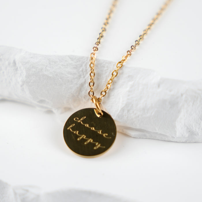 GOOD VIBES by SUM - Engraved Necklace