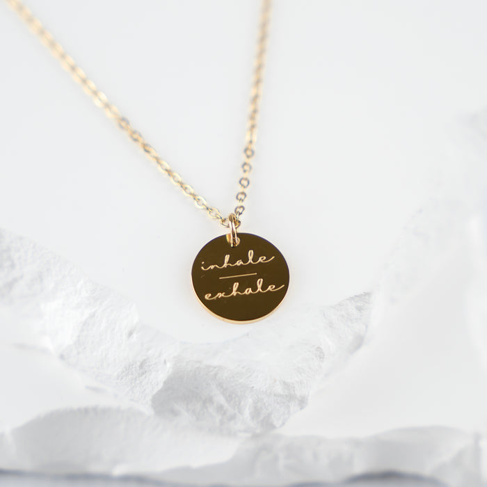 GOOD VIBES by SUM - Engraved Necklace