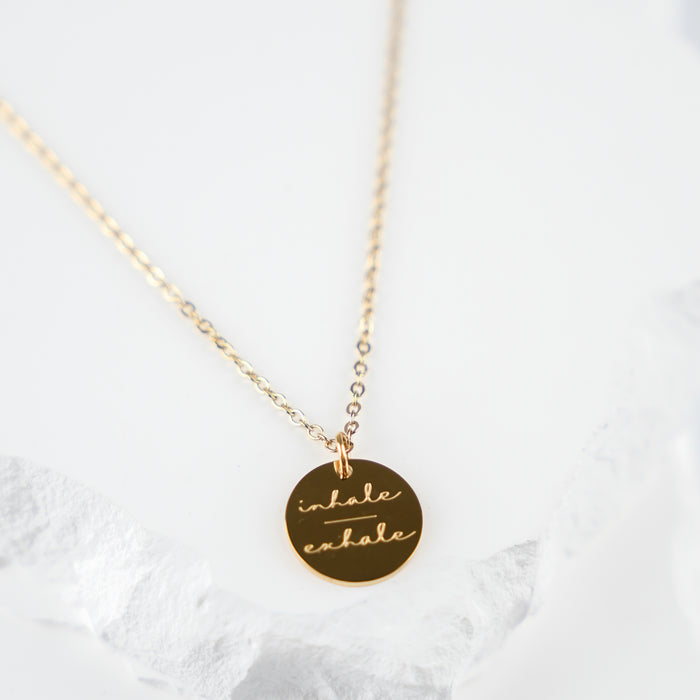 GOOD VIBES by SUM - Engraved Necklace