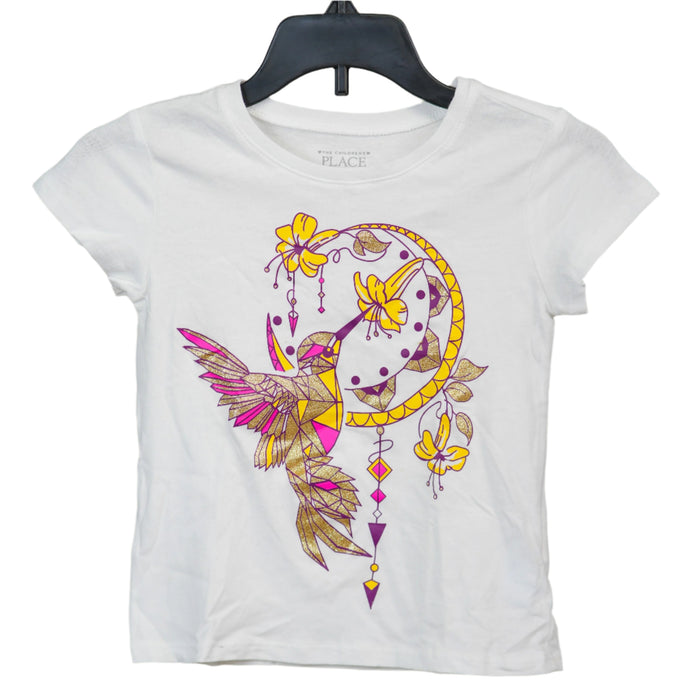 The Children's Place - Little Girls Short Sleeve T-Shirt Abstract Bird Graphic (4)