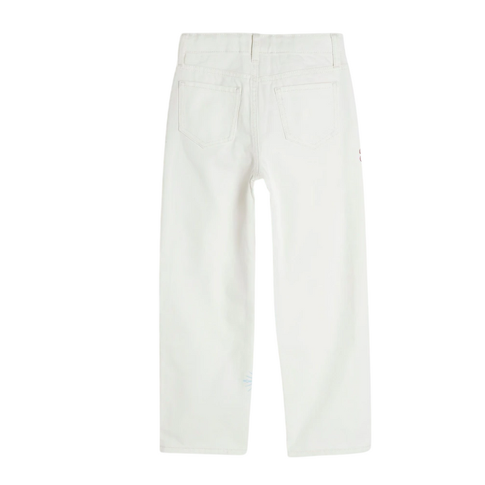 River Island White Cotton Tarot Straight Jeans