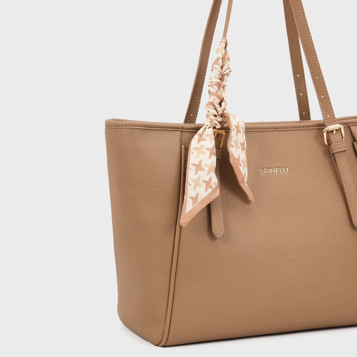 Brinelli Cityscape Tote Bag Beige