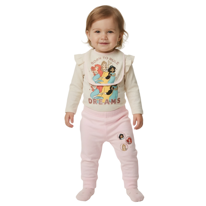 Disney Princess - 3-Pc Newborn Girl Outfit Set