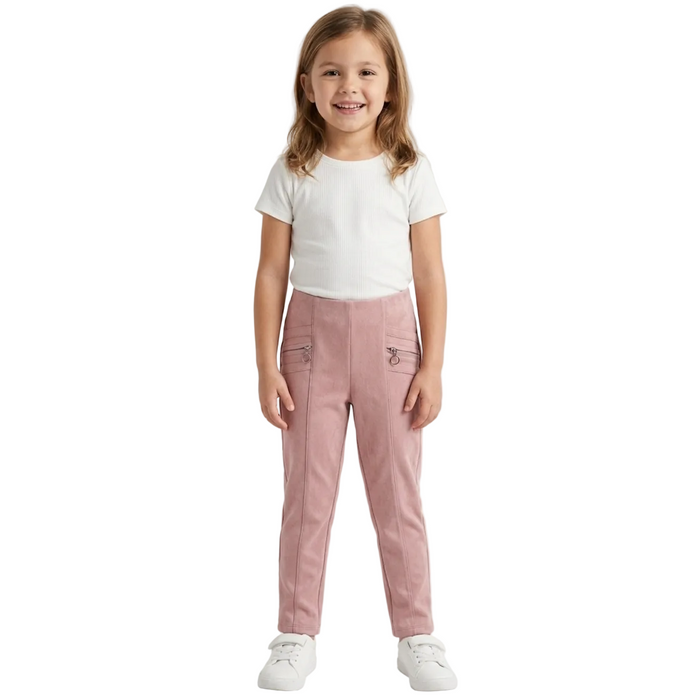 Mayoral - Little Girls Suede Stretchable Waist Pants