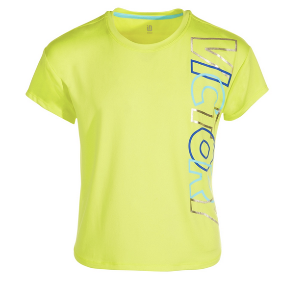 ID Ideology - Big Girls Victory Flex Stretch T-Shirt Sunflower Petal Large (14)