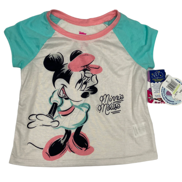 Disney - Little Girls Short Sleeve Minnie Mouse T-Shirt (5-6)