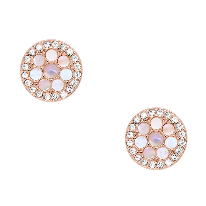 Fossil Women's Merrit Mosaic Mother-of-Pearl Stud Earrings
