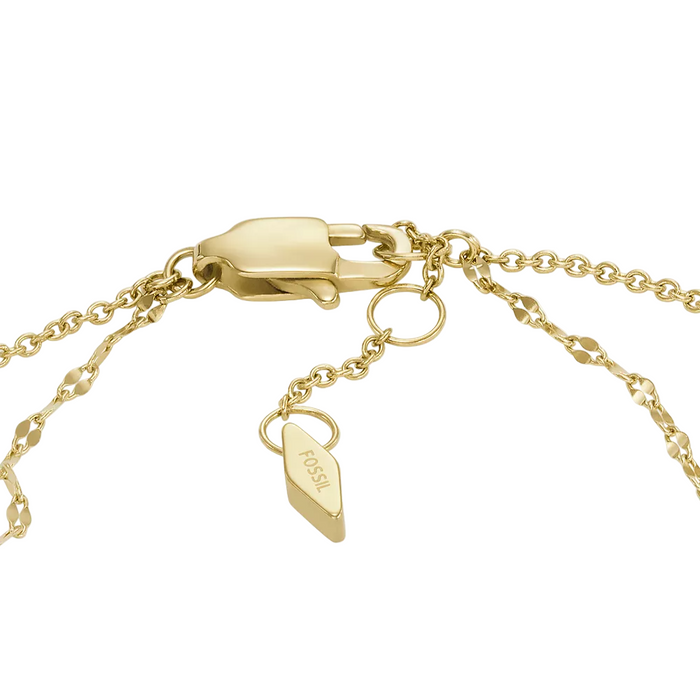 Fossil Women's Merrit Teardrop White Mother-of-Pearl Chain Bracelet