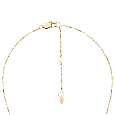 Fossil Women's Harlow Linear Texture Gold-Tone Stainless Steel Chain Necklace