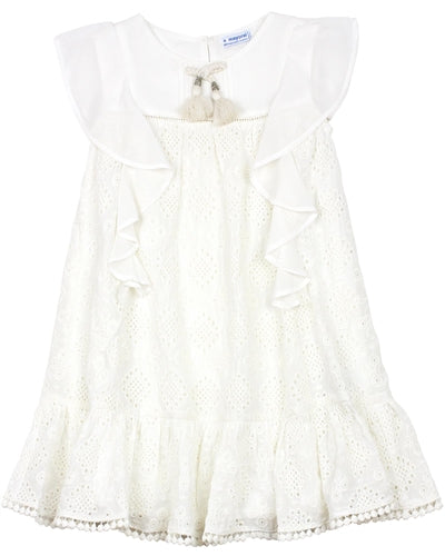 Mayoral - Little Girls Chiffon Eyelet Dress