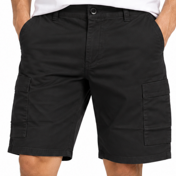Very Man Black Cargo Shorts