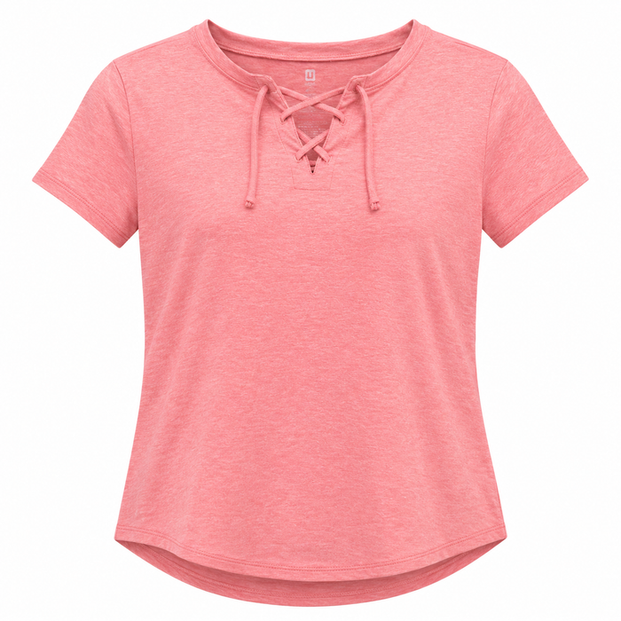 ID Ideology Lace-Up T-Shirt Top